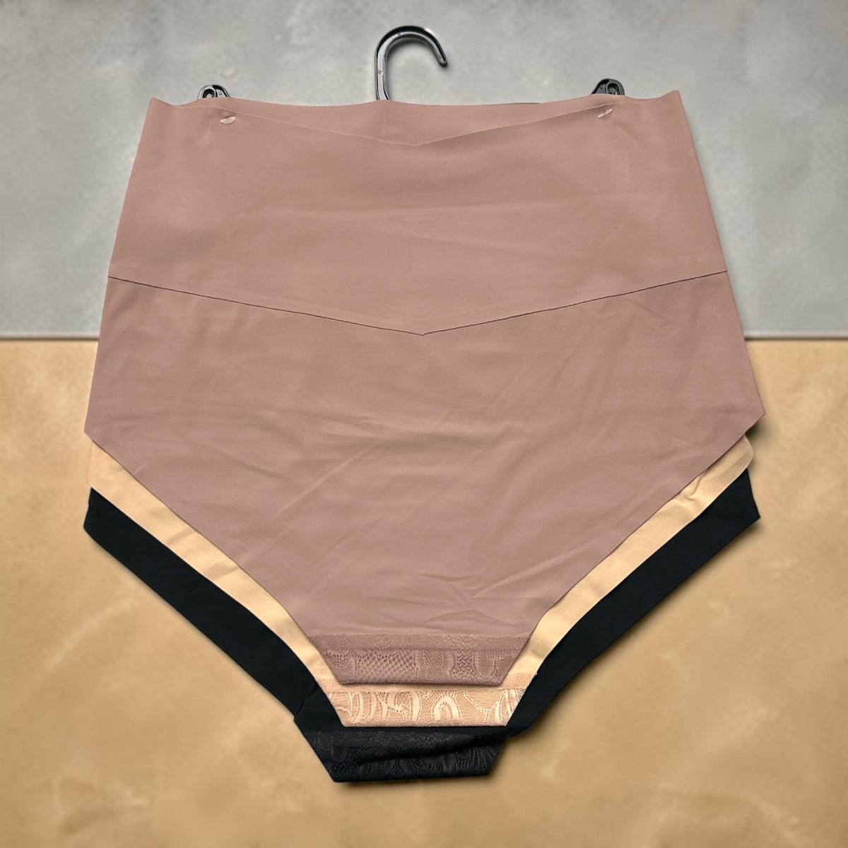F.I.T. Panties - 3-Piece Floral Set - High-Waisted Lace & Bonded Briefs