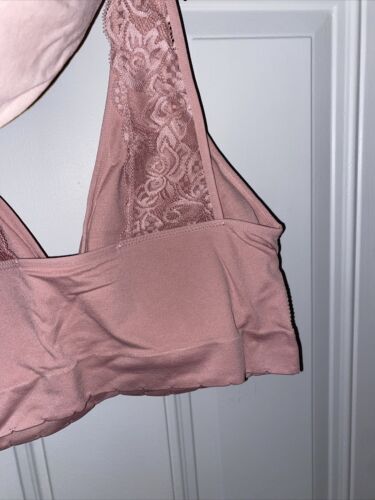 Delta Burke 3-Pack Seamless Bras Size 3X Soft Comfort Lounge Removable Pads