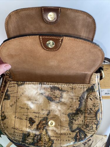 Patricia Nash Handbag ~ Ryton Leather XBDY P949414~European Map-NWT~REAR FIND!!!