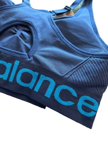 NEW BALANCE Medium Impact Sports Bra Style R000300~ Size XL~BLUE~ EXCELLENT FIT