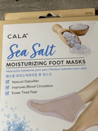 CALA Sea Salt Moisturizing Foot Masks, 3 count , Hydrating, Nourishing AMAZING