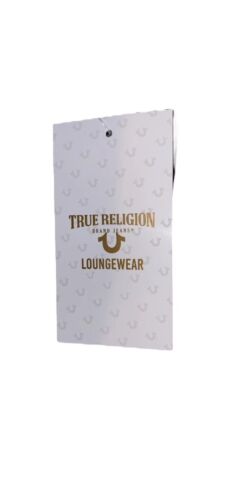 True Religion Tee Shirt Gray Horseshoe Graphic Loungewear Large "Get It On"!!