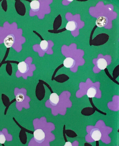 Kate Spade Phone Case For iPhone X/XS Green multi Party Floral Jeweled Nice!!!