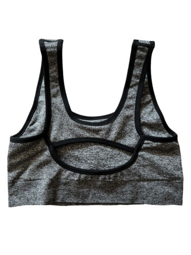 New Balance Sports Bra Style R000545~Medium Impact~Gray/Black XL~SUPER CUTE