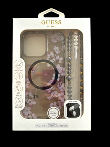 GUESS iPhone 14 Pro Max| 13 Pro Max | 12 Pro Max~Phone Case MagSafe System~Strap