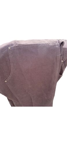 Carhartt Work Pants Washed Double-Front Duck Brown 46Wx30L Brand New,