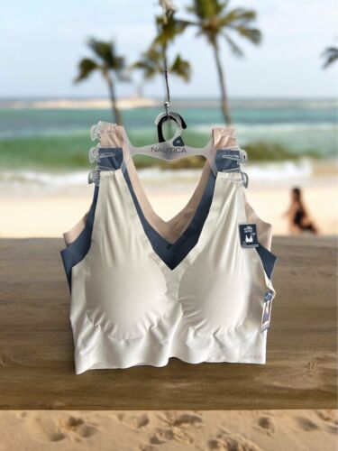 NÁUTICA 3~PACK INTIMATES LOUNGE SIZE 2XL BRAS LASER CUT -NT2081 -BEAUTIFUL!