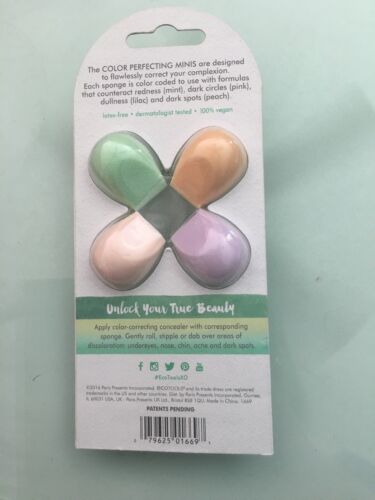 ECOTOOLS COLOR CORRECTING MINI SPONGES 4-PK