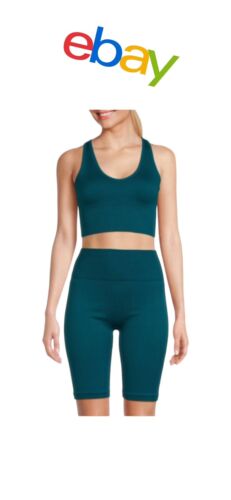 90 Degree By Reflex~Deep Lagoon~ Rib Seamless Highline Set ~1400SLW~MSRP $62