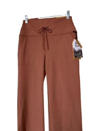 Avalanche Women Flared Leggings 4 Way Stretch Style CA740~Terracotta LARGE NWT