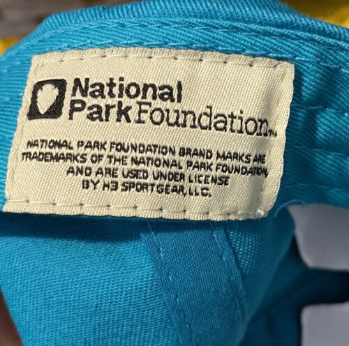 Zion National Park Cap Teal Blue Adjustable 100% Cotton H3 Headwear