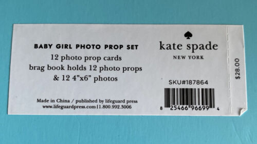 New Kate Spade Baby Girl Photo Prop Set With Brag Book Brand New MSRP $28.00
