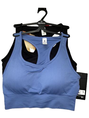 90 Degree By Reflex High Perform. Full Support Sport Bra Set-Two Large MSRP$58