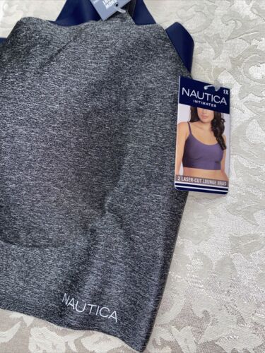NÁUTICA 2PACK INTIMATES LOUNGE SIZE 1XL BRAS LASER CUT RETAIL $48 BEAUTIFUL!