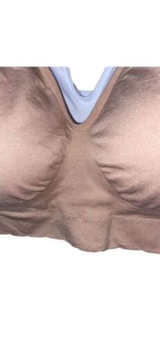 Delta Burke 3-Pack Seamless Bras Size 3X Soft Comfort Lounge Removable Pads