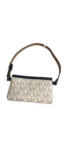 Michael Kors Fanny Pack Jet Set Medium (32-34) Navy Blue Edges Genuine Leather!