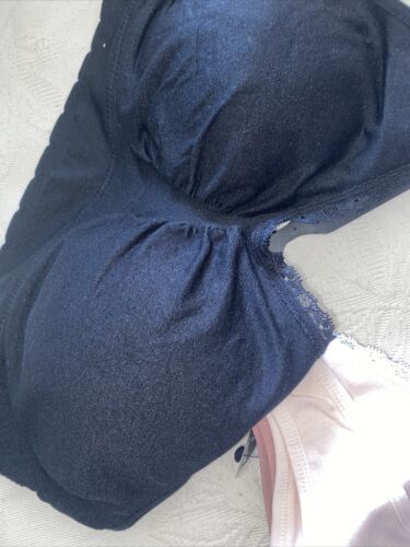 Delta Burke 3-Pack Seamless Bras Size 2X Soft Comfort Lounge Removable Pads NEW