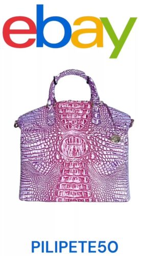 Brahmin Large Duxbury Satchel Bag Boysenberry Ombre Melbourne~Genuine Leather❤️
