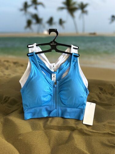 90 Degree By Reflex High Performance~ Full Support Sport Bra Set-Two LARGE $58