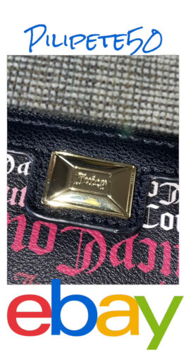 Juicy Couture Black Pink Multi Block Party Medium Z/A Bifold Wallet~STYL ISH
