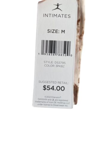 Danskin Intimates Invisible Support BRAS,~Multicolor ~ 3-set ~ Size : M~DS3795
