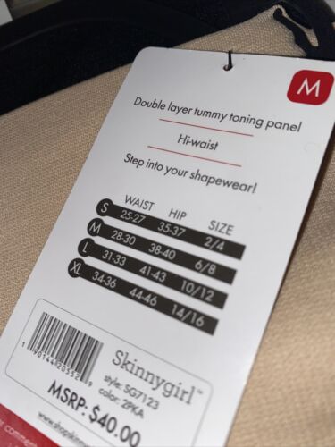 Skinnygirl Shaping Double Layer Tummy Toning Panel 2 pk~Medium~Briefs SG7123❤