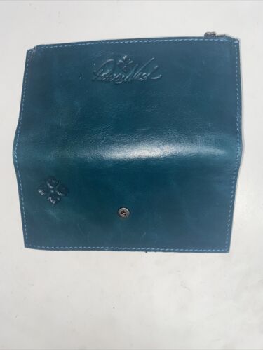 Patricia Nash~Nazari~ BLUE CORAL~P41906-Distress Leather Wallet- Beautiful!! NEW
