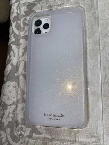 Kate Spade Phone Case Protective Hardshell Case iPhone11 Pro Max White Glitter