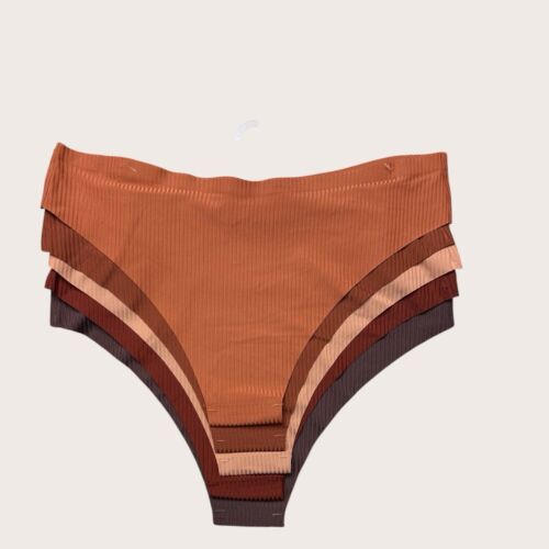 DANSKIN INTIMATES 5 PCS~Multicolor~No Show Panties Sz L~ Style DS6875~UNIQUE~$48