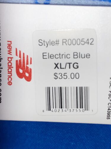 New Balance Medium Impact Sports Bra~Style R000542 Sz XL~ELECTRIC BLUE~REAR FIND