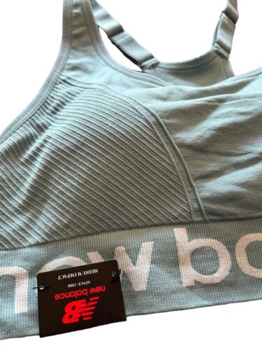 NEW BALANCE Medium Impact Sports Bra Style R000300~ Size XL~GREEN~ EXCELLENT FIT