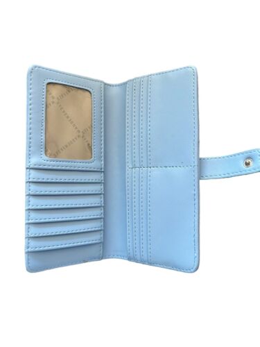 STEVE MADDEN Woman's Wallet Bifold BALLEN-G Soft Textured Cornflower BEAUTIFUL!