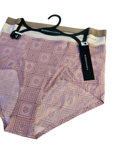 BCBGMaxAzria~3 Pack Women's XL ~ No Show Bonded Lasercut Panties~Multicolor~NWT