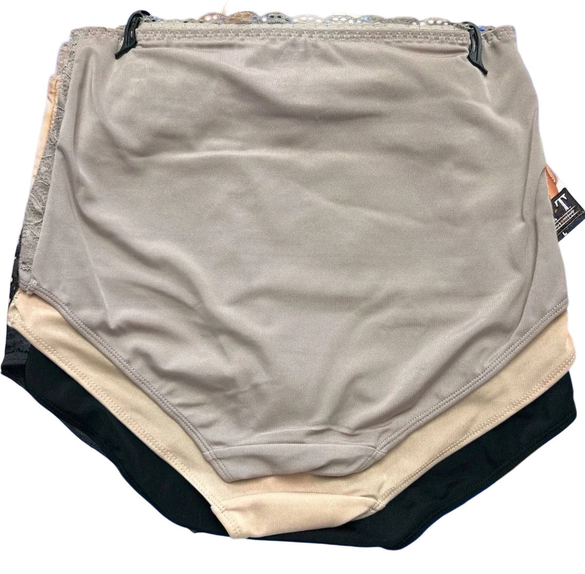 F.I.T. Women's High Waisted Lace Brief Panties 3 Pack NWT