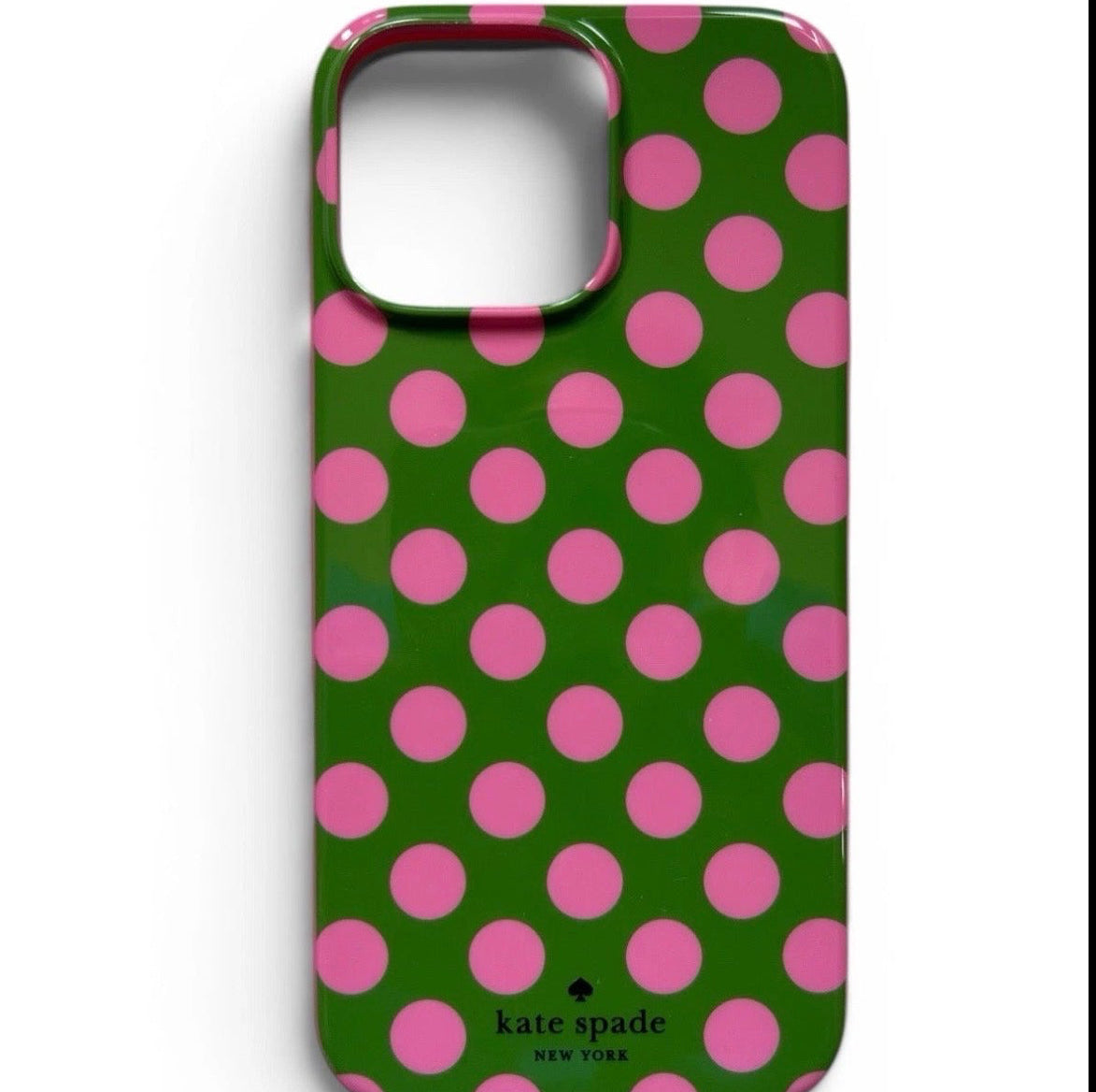 Kate Spade New York iPhone 16 Pro Max Case - Polka Dot Green - MagSafe Compatible