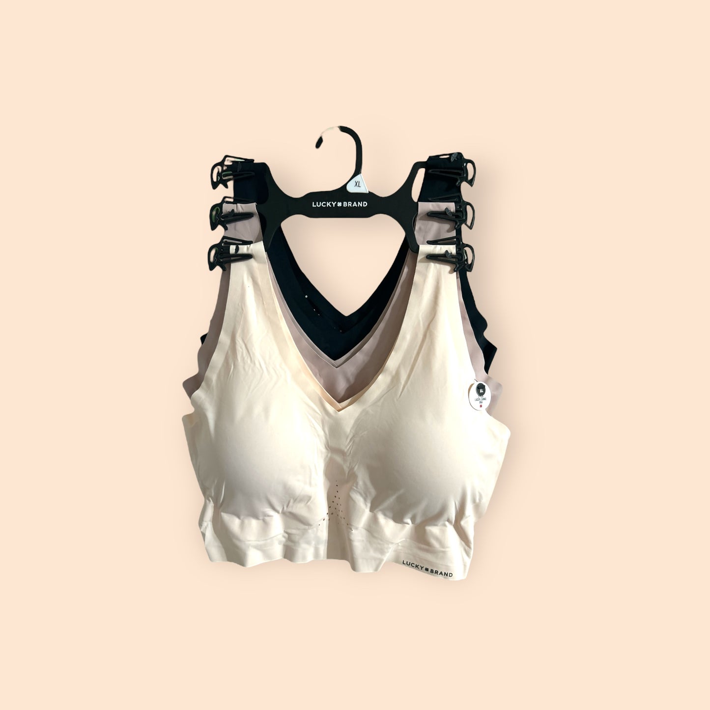 NÁUTICA 3~PACK INTIMATES LOUNGE SIZE L BRAS LASER CUT MULTICOLOR-NT3794~MSRP$64