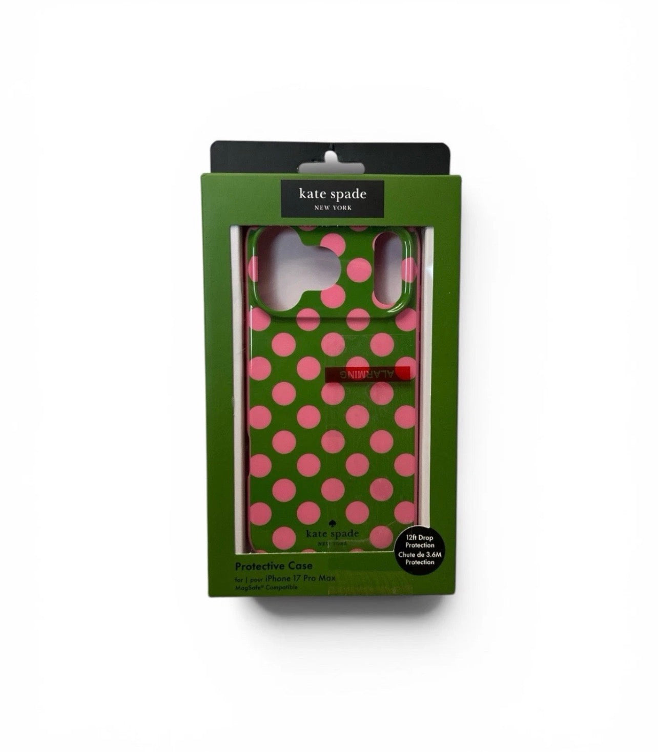 Kate Spade New York iPhone 17 Pro Max Case - Pink Polkadots