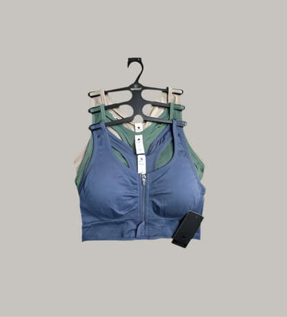 90 Degree By Reflex 3 Pack~High Performance~Full Support Sport  Bra L~MSRP$78