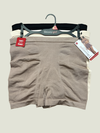 Skinnygirl Shaping Seamless Shorts Size XL 3 Pairs~Style SG7016~TAMES YOUR TUMMY