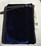 AIMEE KESTENBERG MELVILLE POUCH LAPIS BLUE LEATHER & VELVET CLUTCH GORGEOUS!!!!