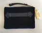 AIMEE KESTENBERG MELVILLE POUCH LAPIS BLUE LEATHER & VELVET CLUTCH GORGEOUS!!!!