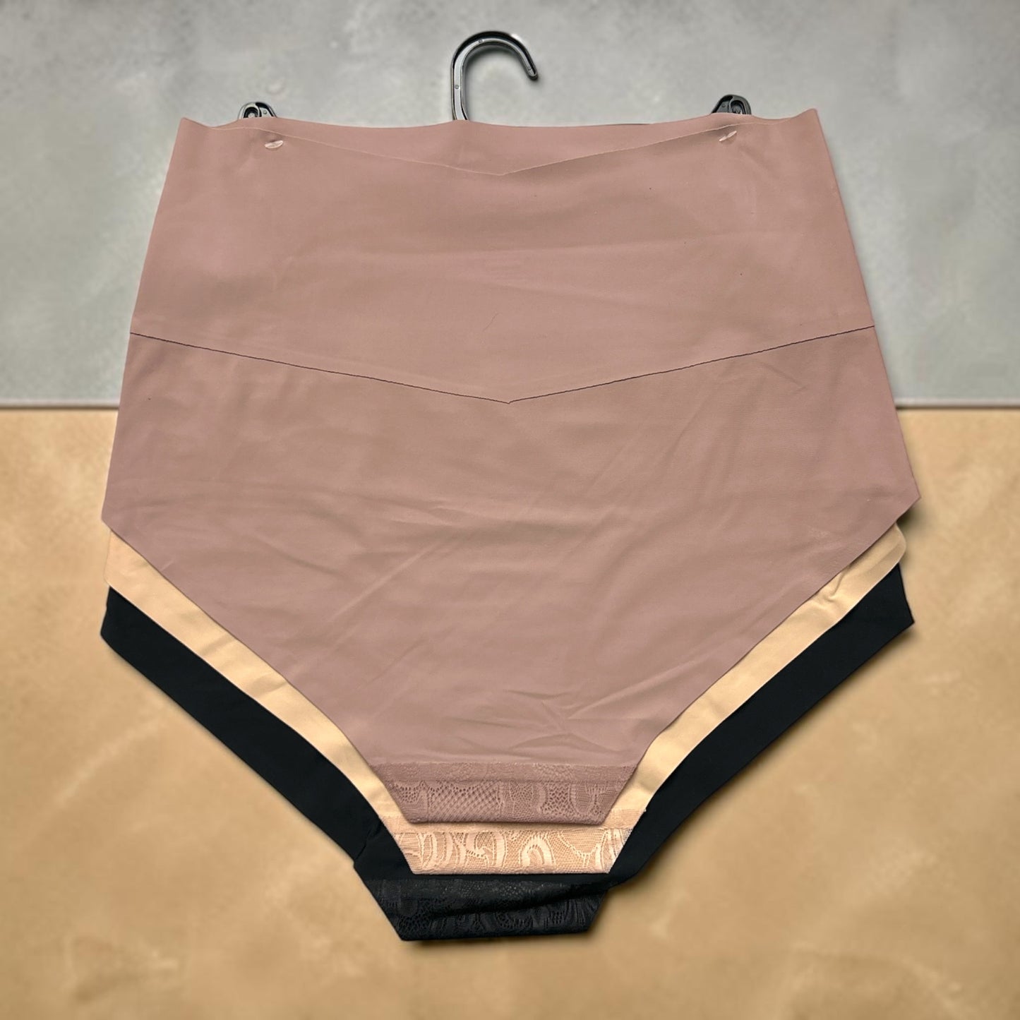 F.I.T. Panties - 3-Piece Floral Set - High-Waisted Lace & Bonded Briefs