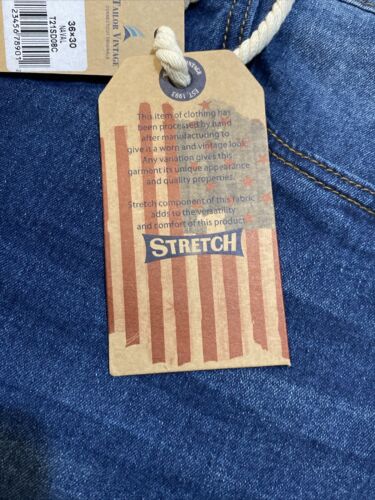 TAILOR VINTAGE JEANS “NAVAL“ CANAAN SLIM STRETCH FIT ABSOLUTE COMFORT MSRP $88