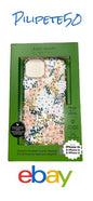 Kate Spade Phone Case For  iPhone 13-14-15 Floral With Rinestones Gold Foil Nice