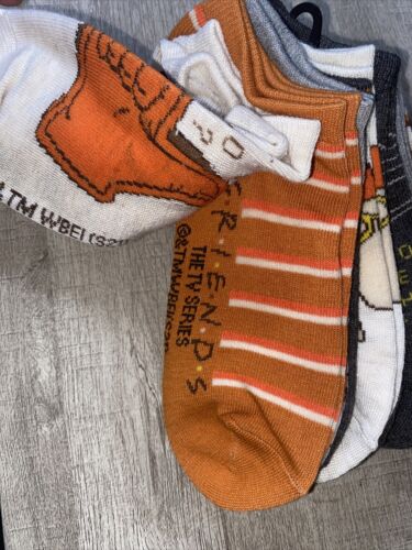 FRIENDS TV SERIES ~ Womens No Show Socks Pack of 10 Size 4-10~ FANTASTIC & CUTE!