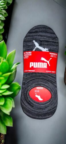 PUMA Women's No Show Sneaker Socks 6-Pairs Size 5-9.5 Lightweight Super Soft