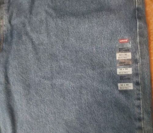 LEVI'S 550 RELAXED SITS AT THE WAIST LOOSE THIGH TAPERED LEG 52"X30"