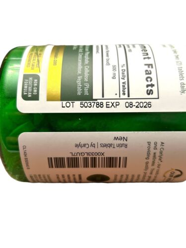 Rutin 500mg 200 Caplets Vegetarian Made USA