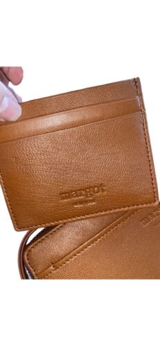 Margot New York leather Gabby Wristlet Wallet & Joyce Card-Case Style# MG3001-CR