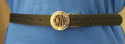 DKNY BELT REVERSIBLE BLACK DKNY LOGO TO SMOOTH BROWN SILVER BUCKLE "TAKE A LOOK"